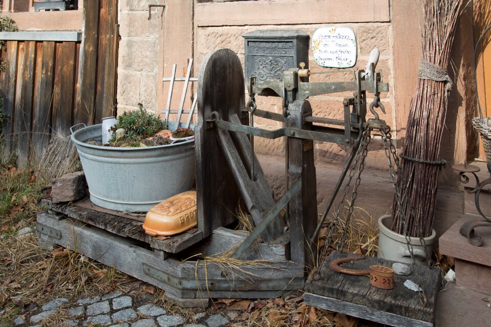 Old scale balance weigh photo