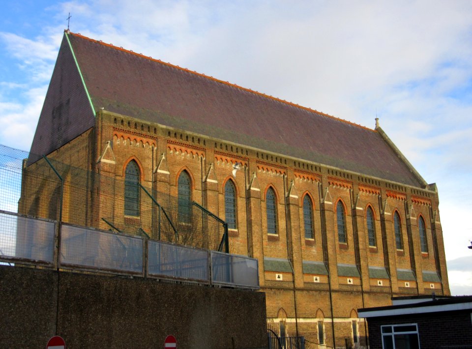 St Bartholomew's Church, Ann Street, Brighton (NHLE Code 1379913) (March 2016, seen from New England Street)