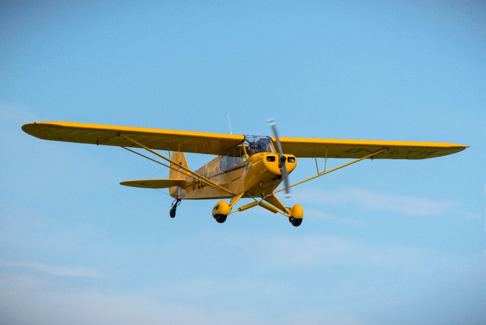 Aircraft propeller yellow