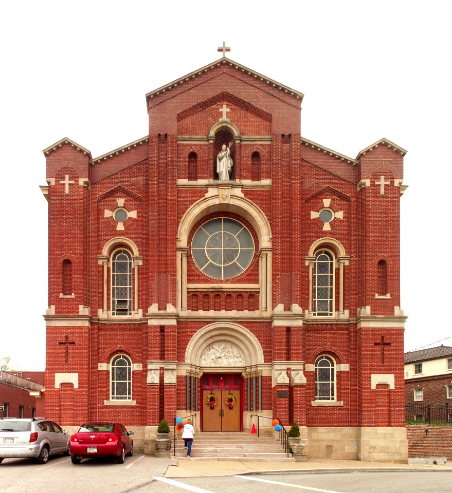 St. Paul of the Cross Monastery Church, South Side Slopes, Pittsburgh, west front, 2015-04-19, 01