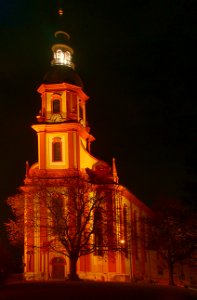 St. Paulin Trier nachts