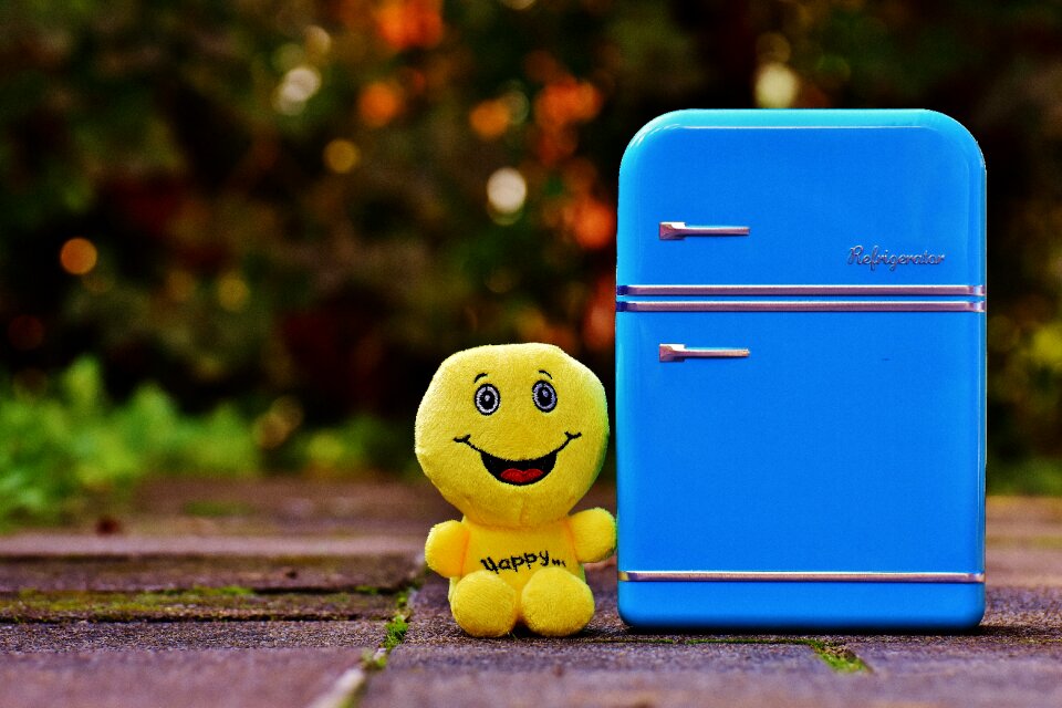 Funny yellow cheerful