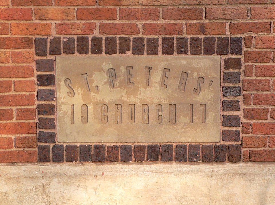 St. Peter's Episcopal Church (Lake Andes) cornerstone
