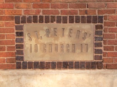 St. Peter's Episcopal Church (Lake Andes) cornerstone