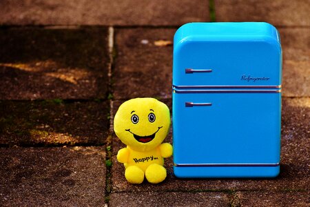 Funny yellow cheerful