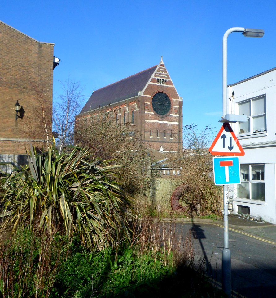 St Bartholomew's Church, Ann Street, Brighton (NHLE Code 1379913) (January 2014, seen from Belmont Street)