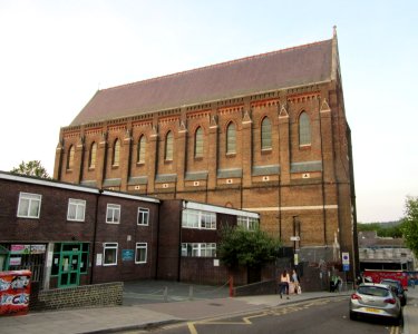 St Bartholomew's Church, Ann Street, Brighton (NHLE Code 1379913) (June 2016, seen from Ann Street) (1)