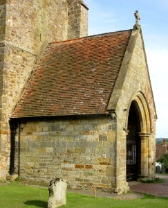 St Bartholomew's Church, High Street, Burwash (NHLE Code 1044041) (June 2015) (Porch)