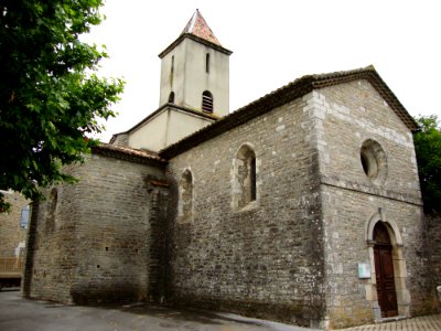 St.Maurice-d'Ardèche (Ardèche, Fr) église, côté entrée