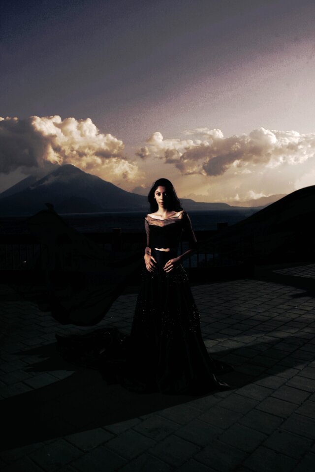 Clouds dress volcanoes