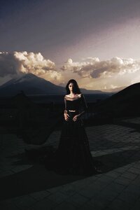 Clouds dress volcanoes