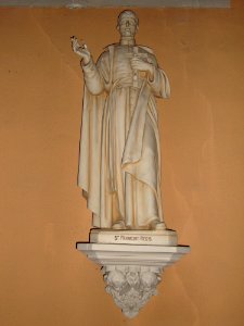 St.Martin-de-Valamas (Ardèche) statue St.François Régis