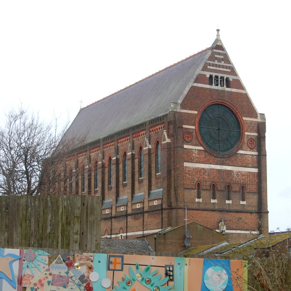 St Bartholomew's Church, Ann Street, Brighton (NHLE Code 1379913) (February 2020, seen from Belmont Street) (2)