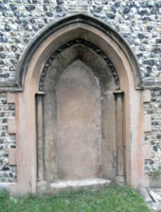 St Andrew's Church, Church Road, Hove (NHLE Code 1205303) (September 2011) (Blocked Doorway)