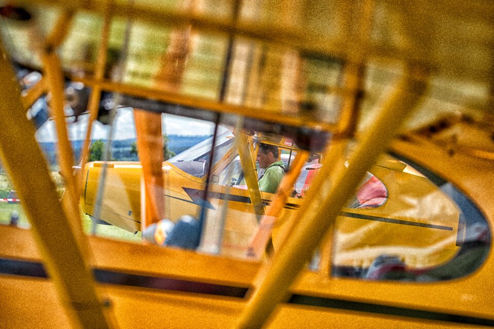 Piper cub aircraft launch preparation
