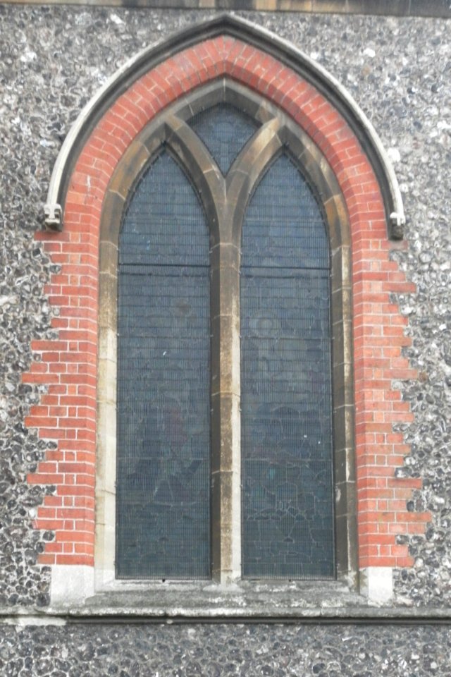 St Barnabas' Church, Sackville Road, Hove (NHLE Code 1187546) (October 2011) (Window)