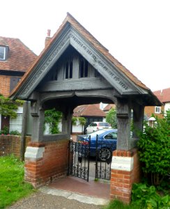 St Andrew's Church, Church Street, Cobham (May 2014) (Lychgate)