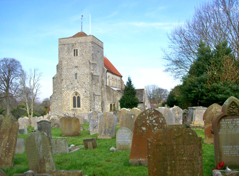 St Andrew, Steyning from West