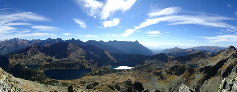 Landscape the national park the high tatras