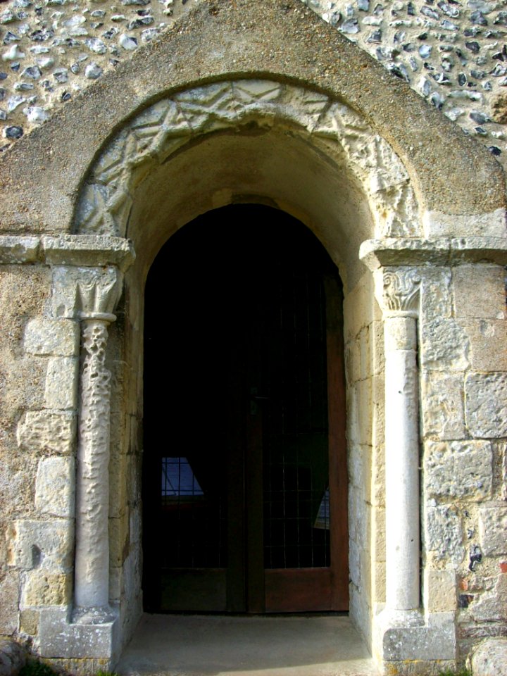 St Andrew, Bishopstone, South door