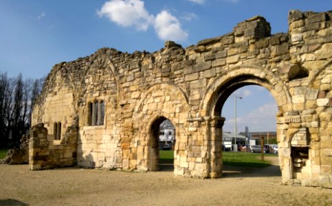 St. Oswald's Priory, Gloucester south side, 24 April 2013