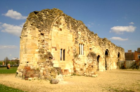 St. Oswald's Priory, Gloucester south side 24 April 2013