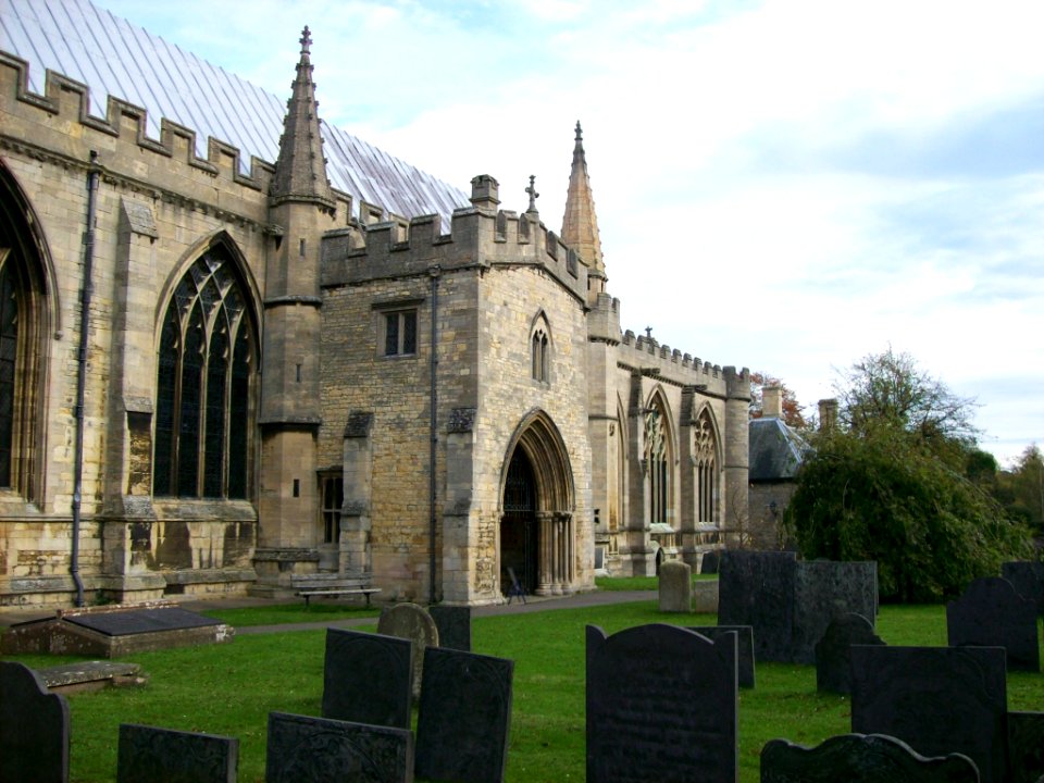 St Wulfram, Grantham, porch