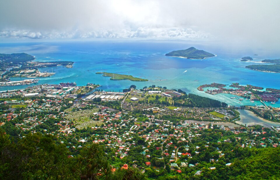 Island landscape sea