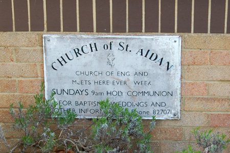St Aidan's Church and Community Centre, Sywell Crescent, Anchorage Park (March 2019) (Plaque)