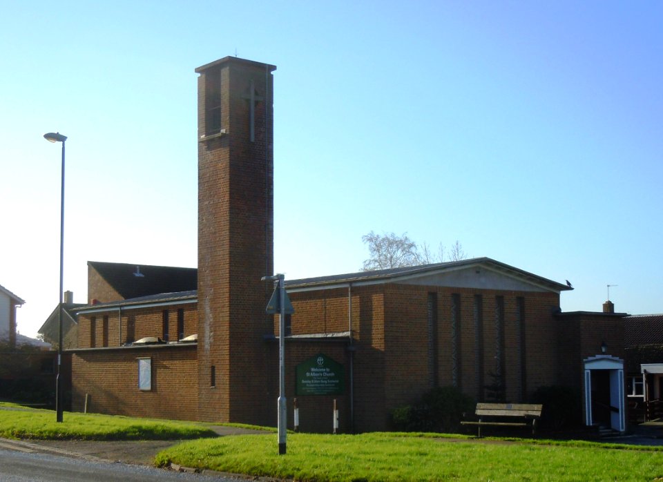 St Alban's Church, Gossops Drive, Gossops Green (November 2014, from Northeast)