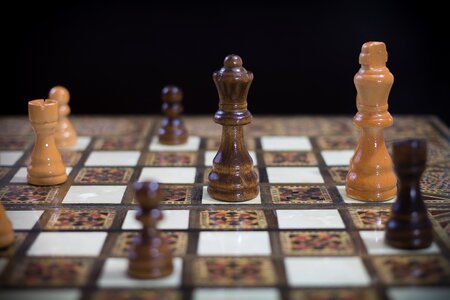 Chess board game pawn photo