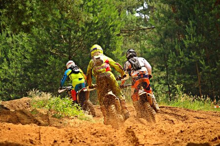 Sport dirtbike driver