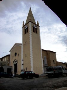 St.Sernin (Ardèche, Fr) église, tour