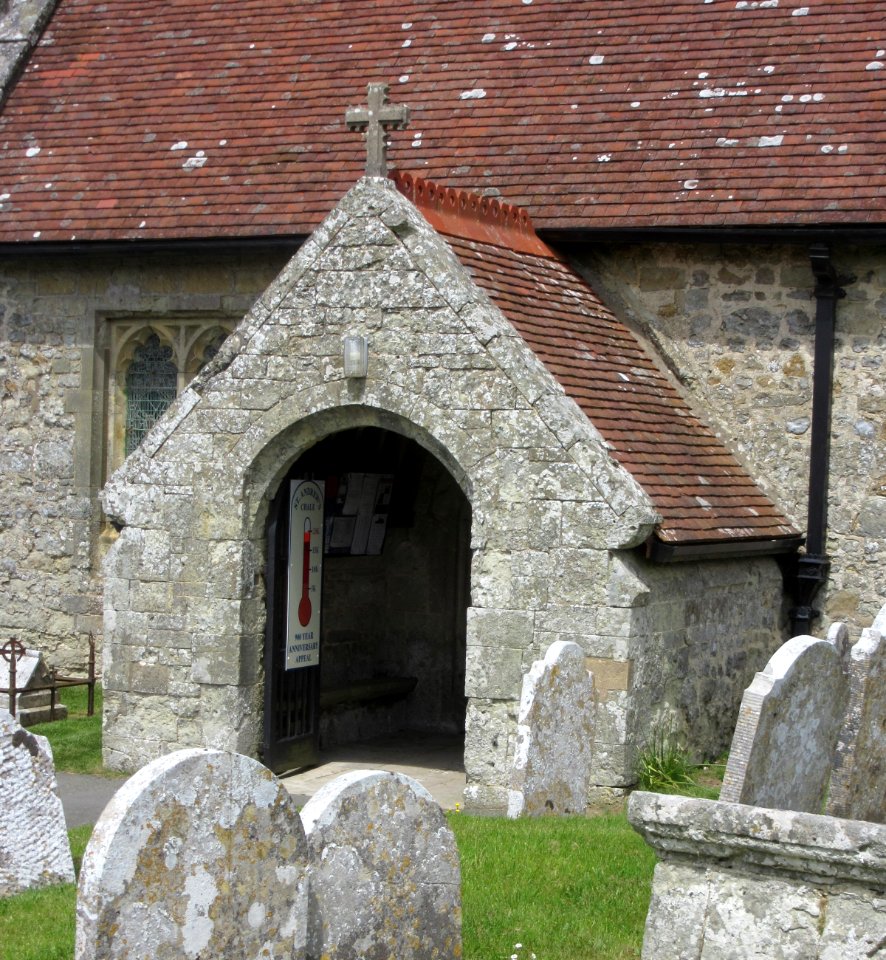 St Andrew's Church, Church Place, Chale (May 2016) (Porch)