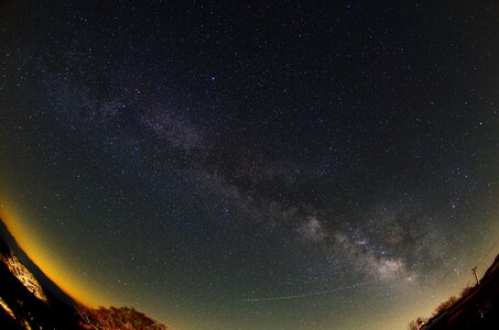 Natural starry sky night view