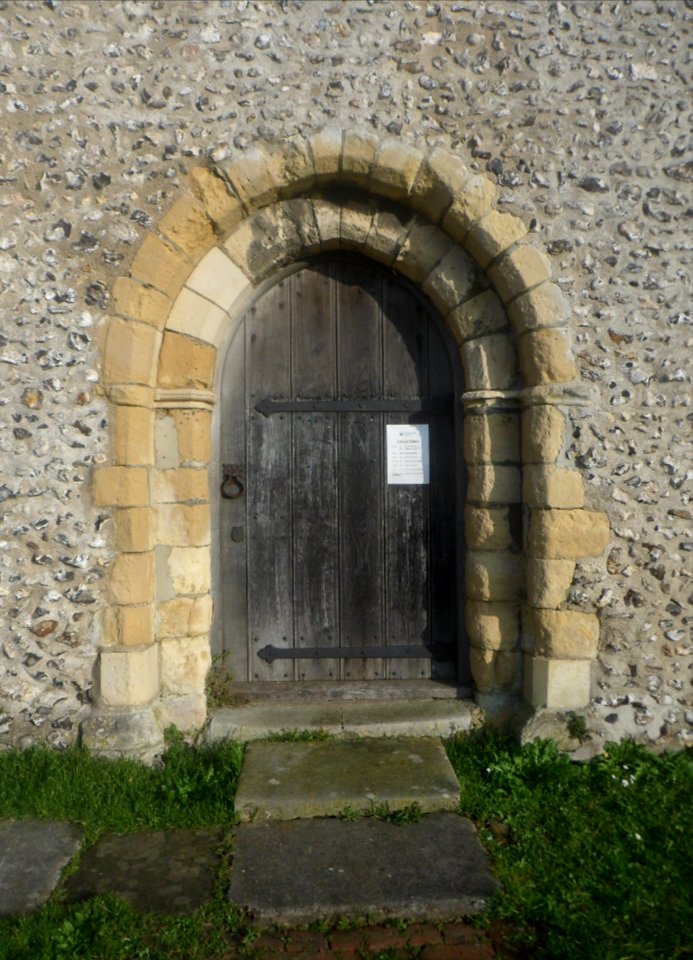 St Nicolas' Church, High Street, Portslade (NHLE Code 1298648) (December 2019) (Doorway)