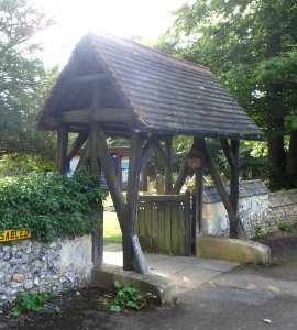 St Andrew's Church, Brighton Road, Kingswood (August 2013) (Lychgate) (2)