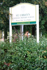 St Urban's School sign