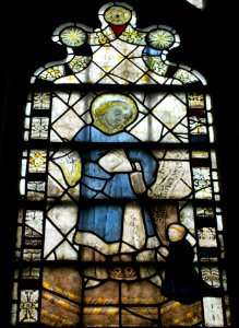 St Stephen and votive figure, St Mary, Nettlestead