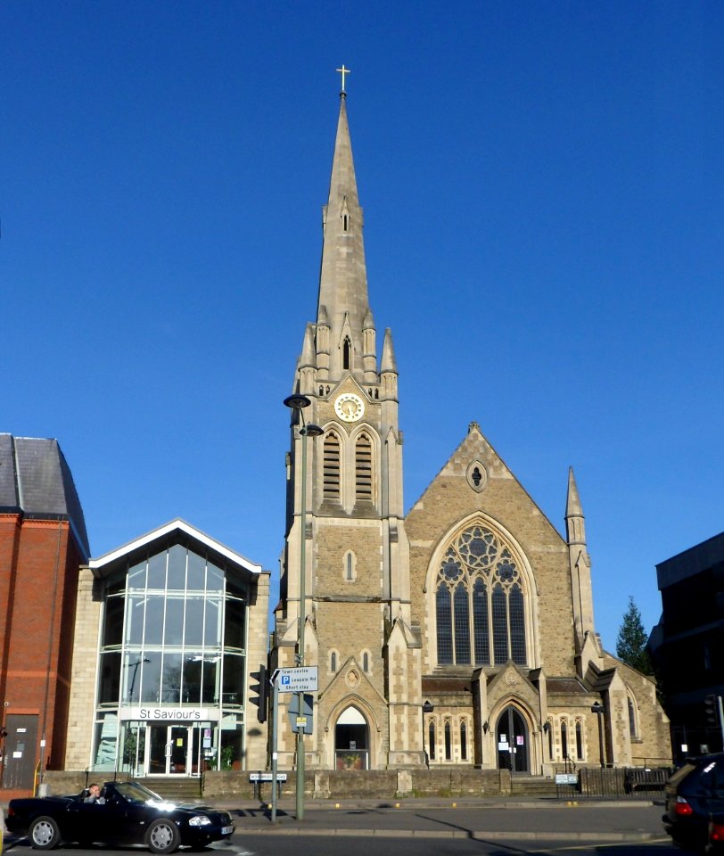 St Saviour's Church, Woodbridge Road, Guildford (April 2014, from West) (1)