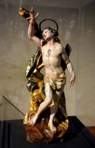 St Sebastian by Anton Maria Maragliano, 1726, wood - Museo Diocesano (Genoa) - DSC01814