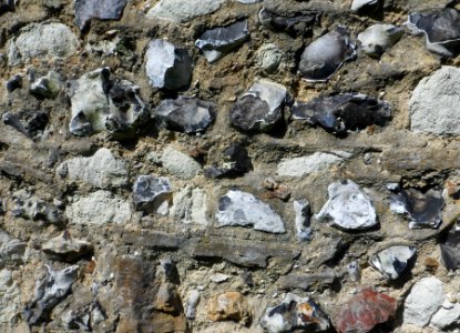 St Peter's Church, Ash Church Road, Ash (May 2014) (Stone and Flint Wall)