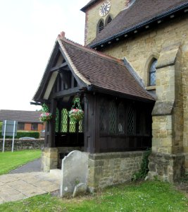 St Stephen's Church, Liphook Road, Shottermill (June 2015) (Porch)