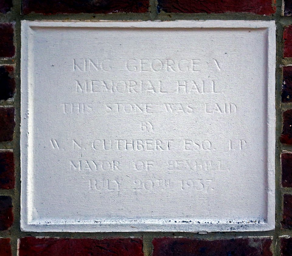 St Stephen's Hall, Foundation stone, Bexhill