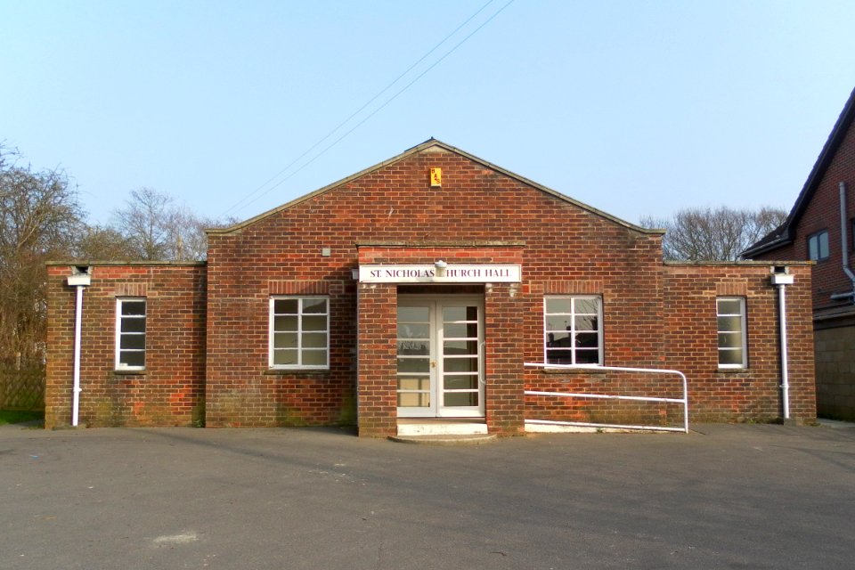 St Nicholas' Church and Hall, Brooks Road, Broadbridge, Bosham