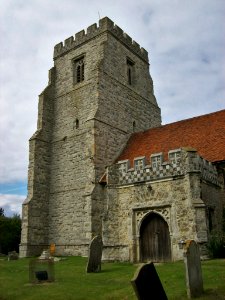 St Nicholas, Canewdon- tower and porch photo
