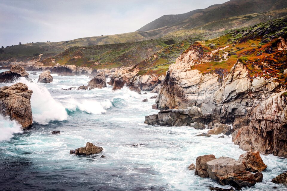 Nature wave landscape