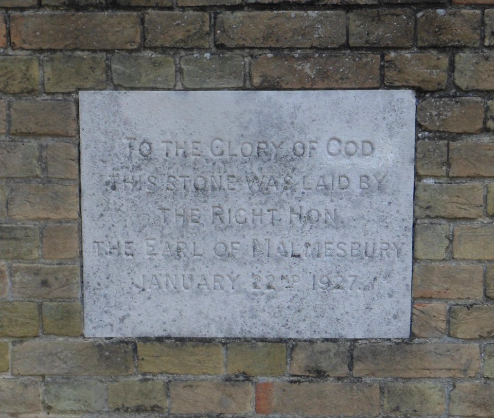 St Simon's Church, St Ronan's Road, Southsea (August 2017) (Foundation Stone) (1)