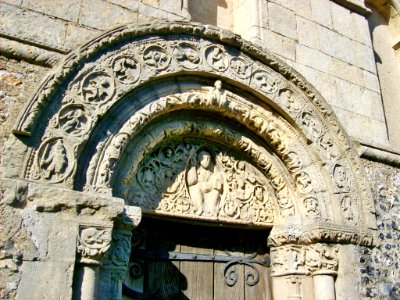 St Nicholas, Barfrestone, south door 2