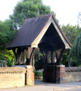 St Peter's Church, Burwood Road, Hersham (June 2015) (Lychgate)